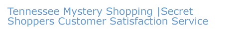 Tennessee Secret Shoppers Shopping Customer Satisfaction
