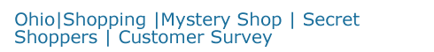 Ohio Shopping Mystery Shoppers secret